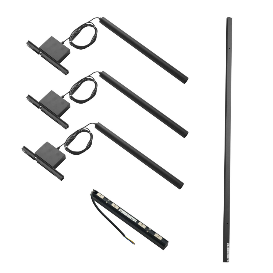 Kit rail 3 suspensions LED tubes - LYNE
