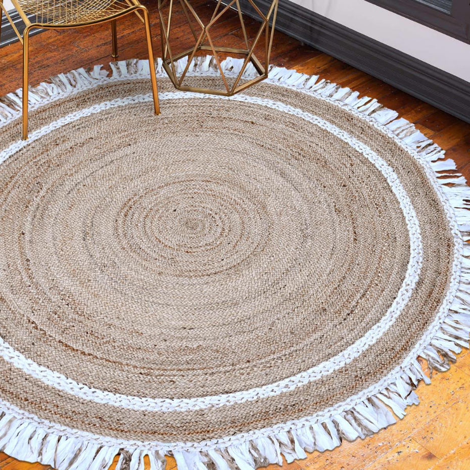 Tapis rond JT SATCH , tapis jute artisanal