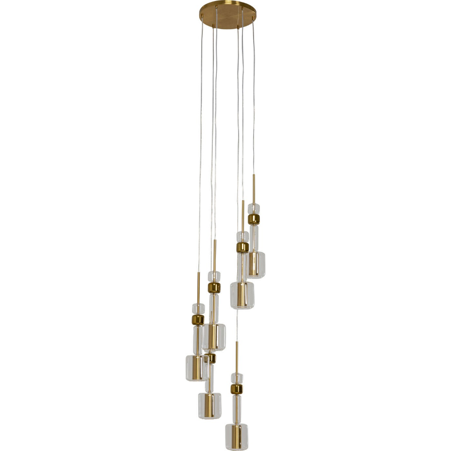 Suspension en verre et acier, CANDY BAR