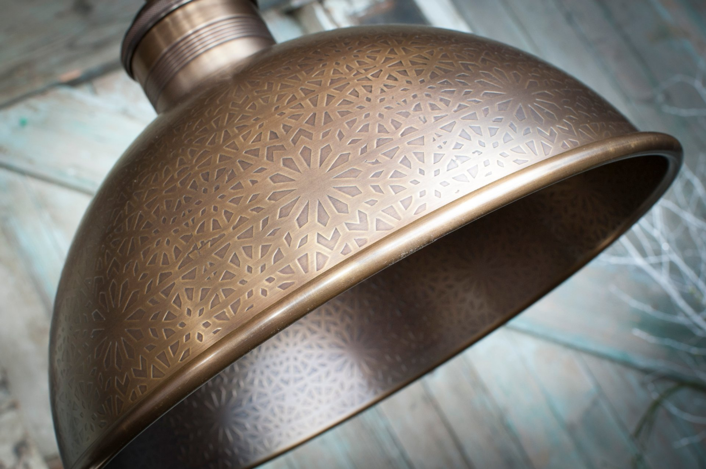 Lampe suspendue en laiton ORIENT EXPRESS