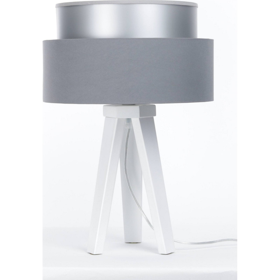 Lampe à poser ronde en tissu Duo ellegant