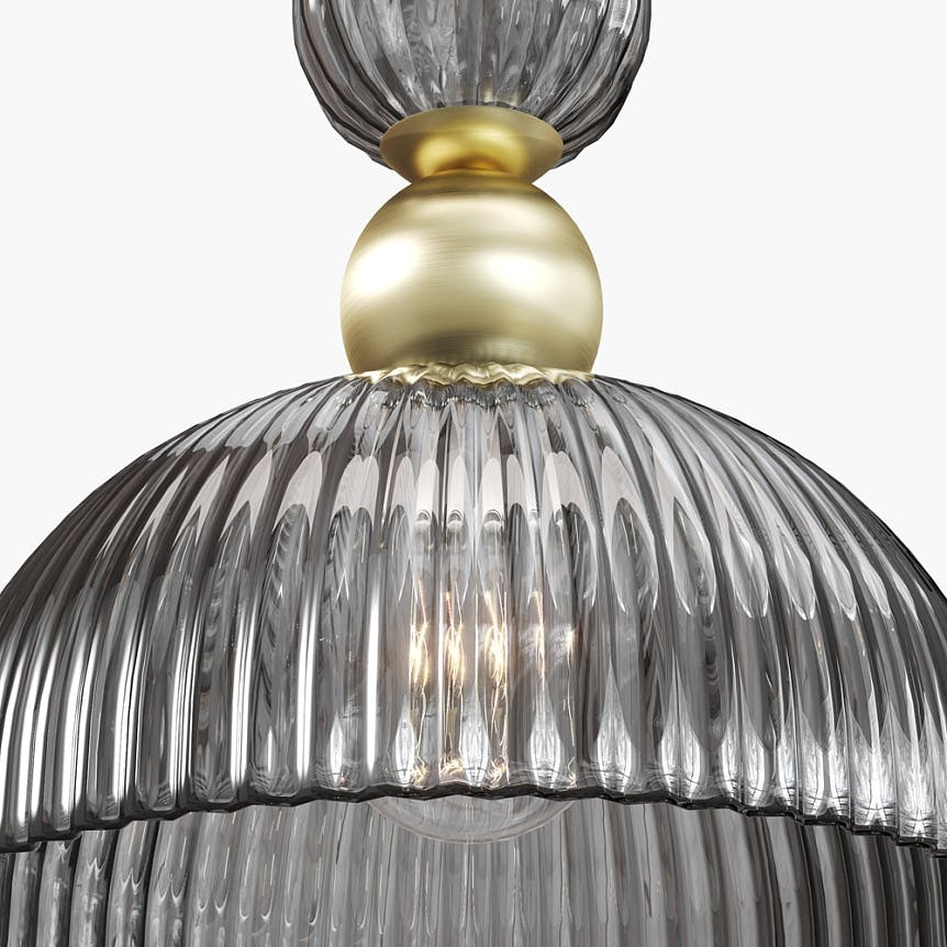 Suspension design coupole en verre SOLANA