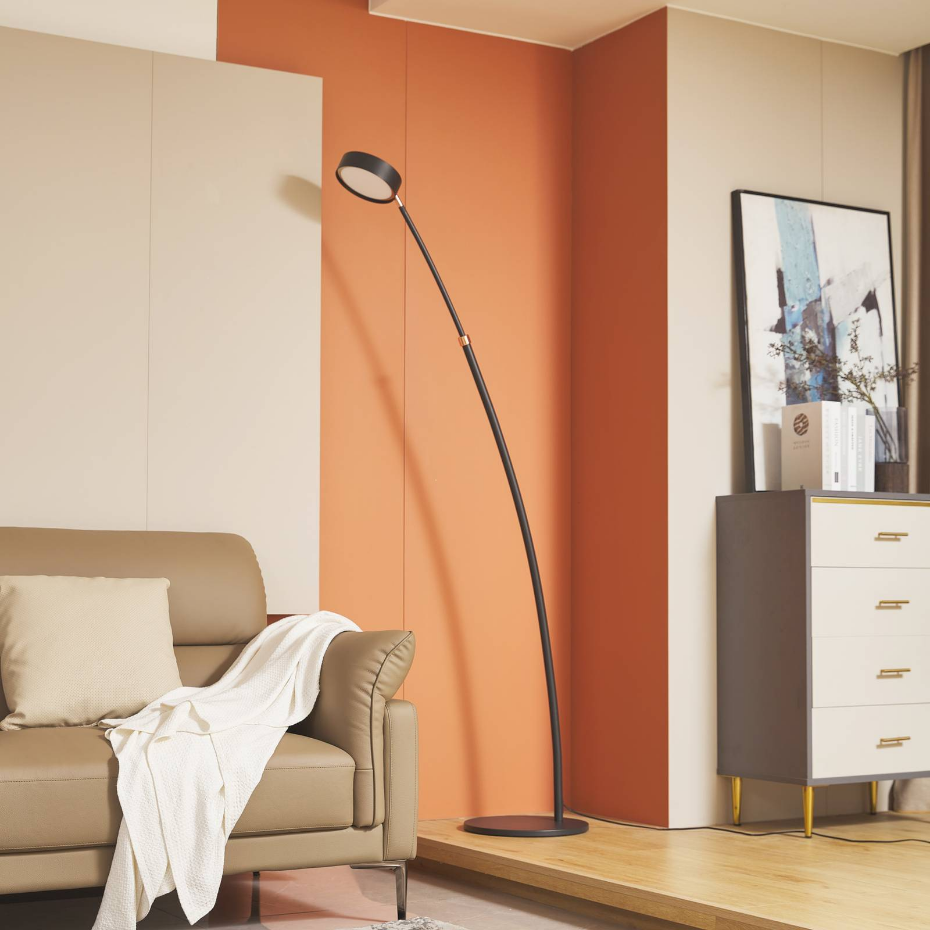 Lampadaire en métal moderneLED, Boga