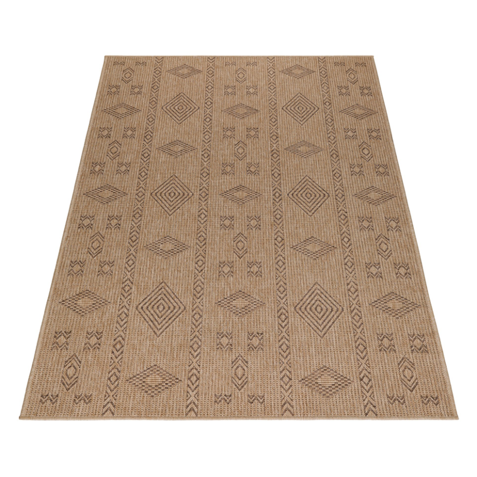 Tapis intérieur extérieur aspect jute uni DHAKA
