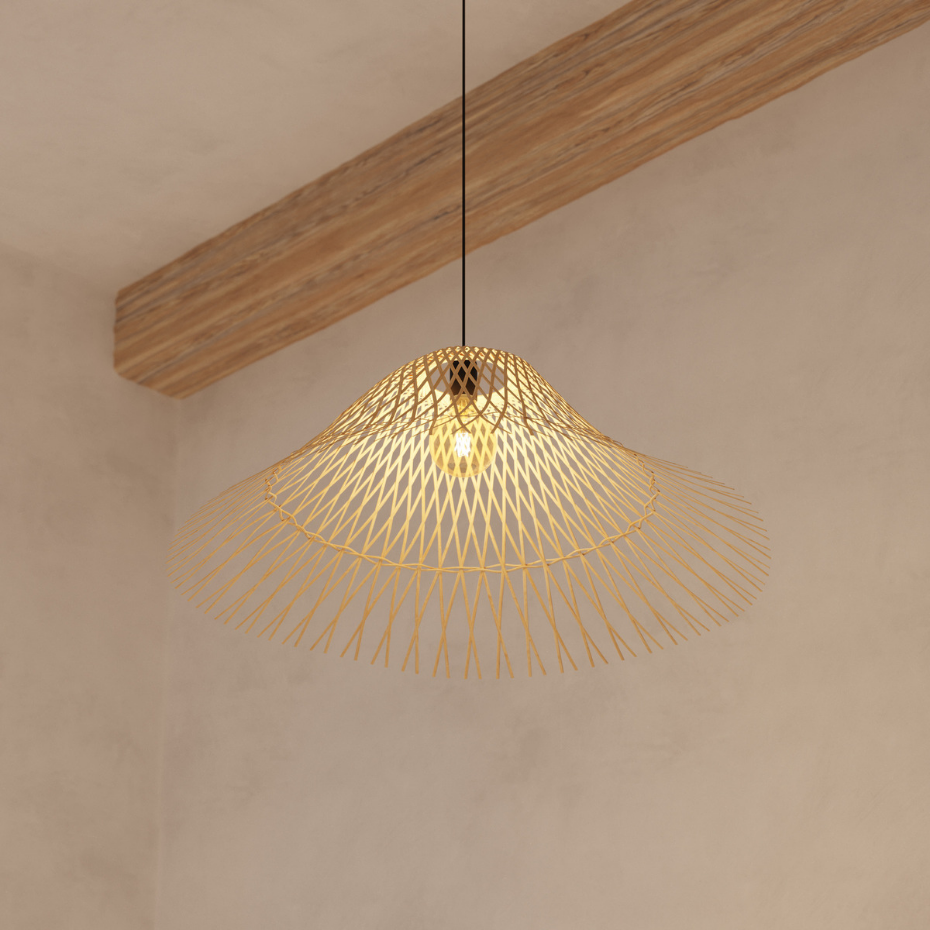 Suspension bambou vannerie MOXA