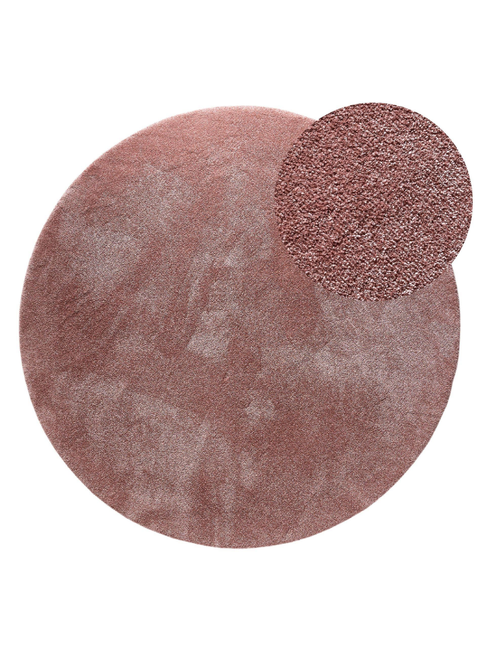 Tapis rond à poils longs lavables MELVIN