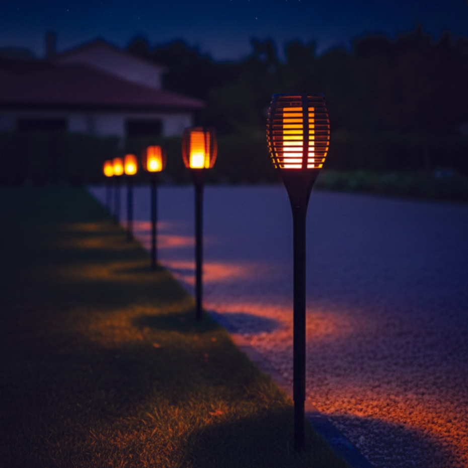4 mini torches effet flamme MINI MAITY SUN H70cm