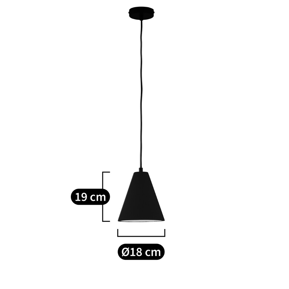 Suspension en béton terracotta Ø18 cm, Arida