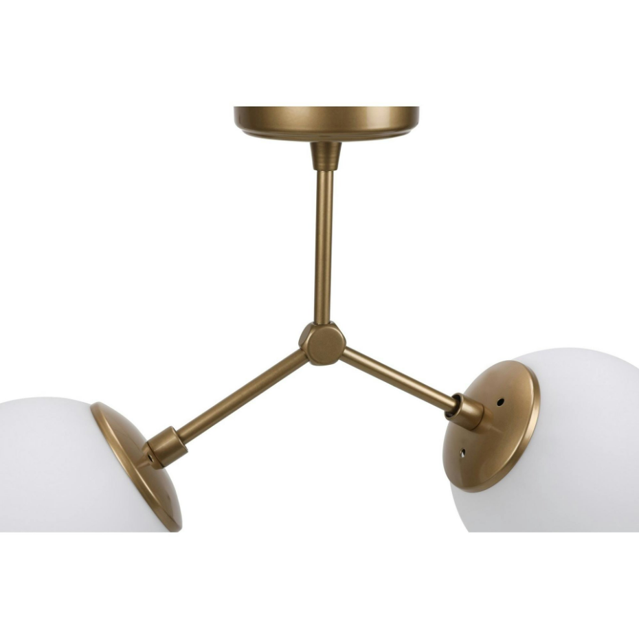 Plafonnier design 2 globes en verre SIERRE