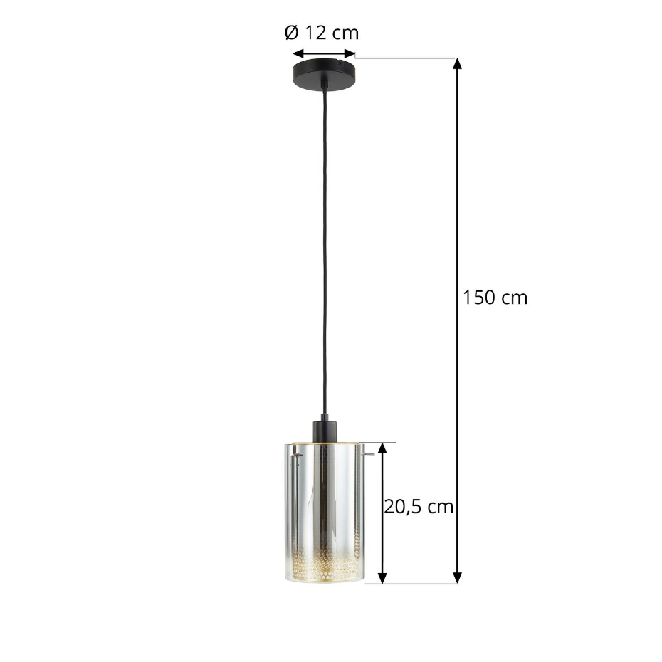 Suspension en verre moderne, Sterzy