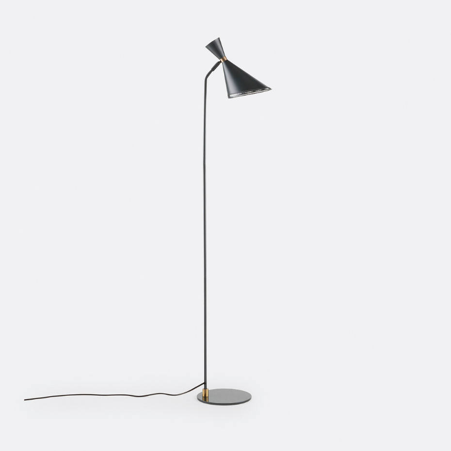 Lampadaire orientable en métal fer, Farria