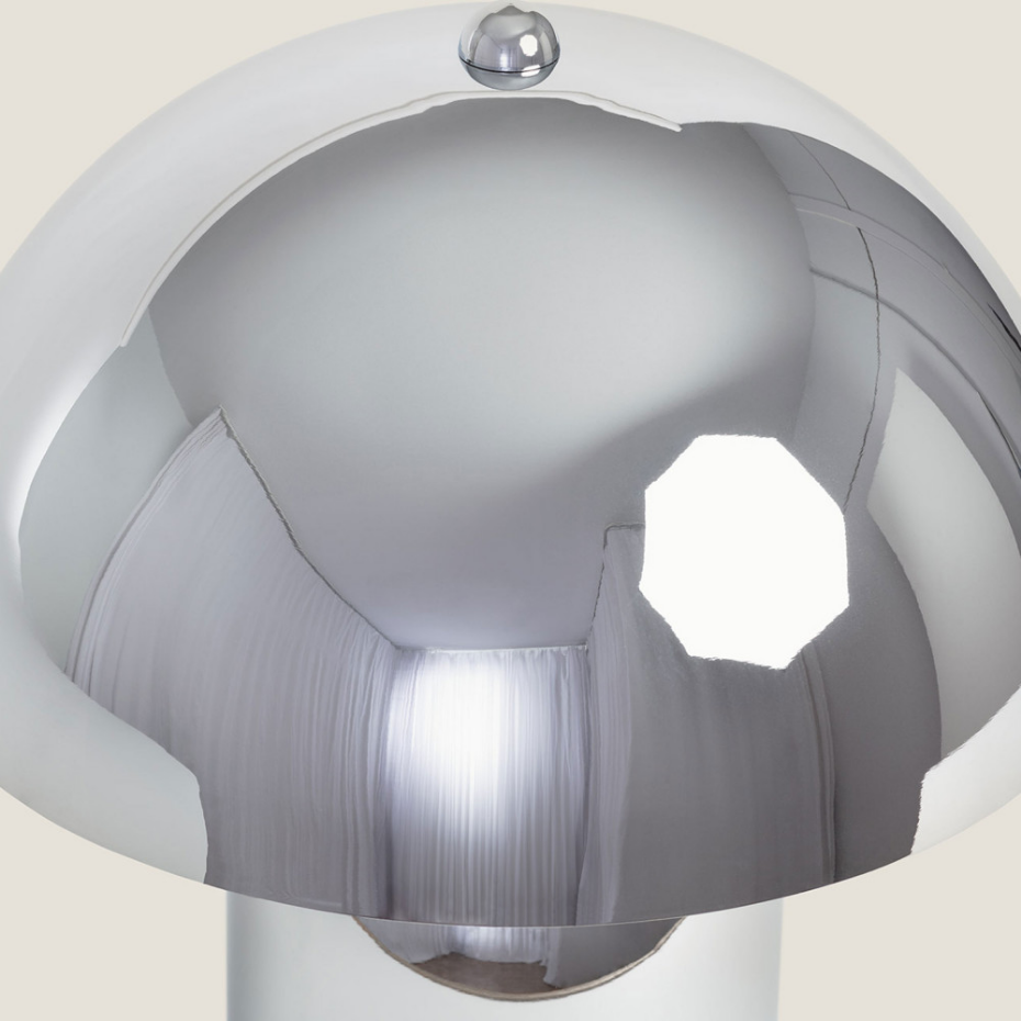 Lampe à poser champignon en métal- ARTO