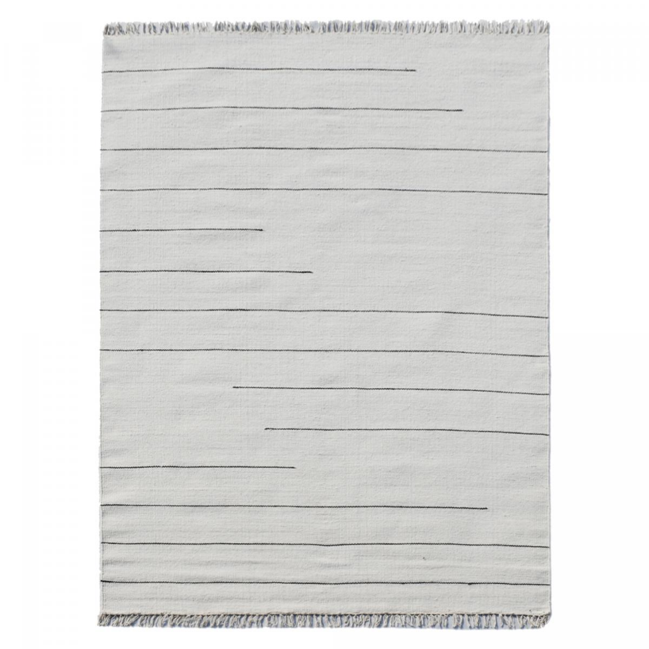 Tapis kilim fait main en laine motif simple PRAHA