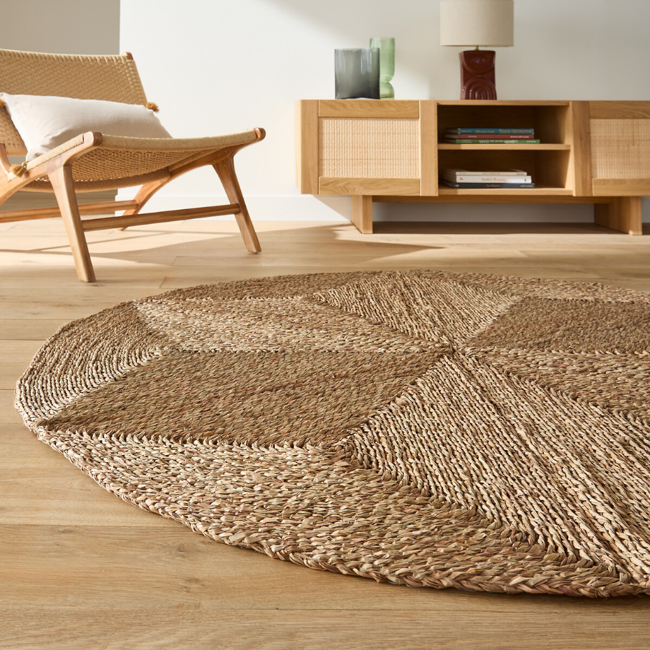 Tapis rond en herbier pliable, Dimao