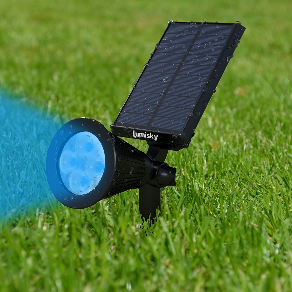 2 Spots solaires projecteurs SPIKY Multicolore 100LM