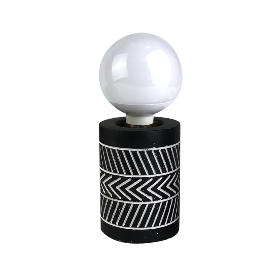 Lampe ciment ethnic folk