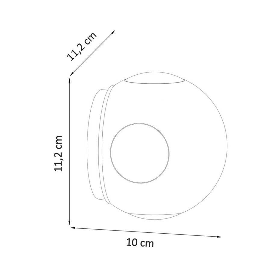 Applique ronde quatre points lumineux - JOIA