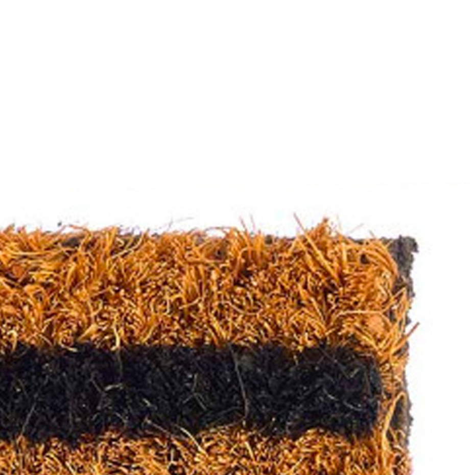 Paillasson coco marron et noir 60x40x1cm