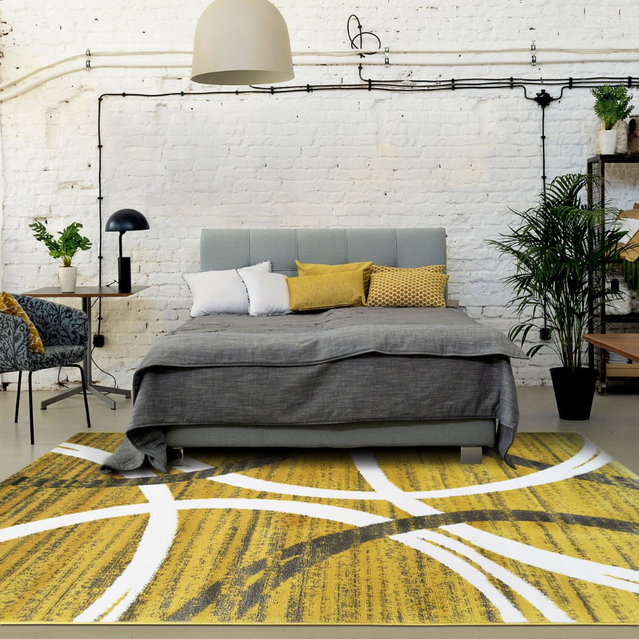 Tapis salon laineux motifs arc   UNDERGOOD ARCHY