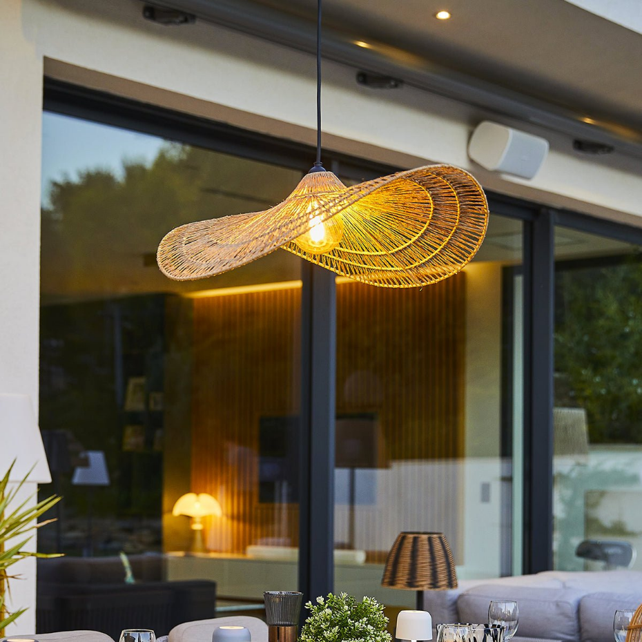 Suspension MARBELLA Extérieure Jute Beige D63cm