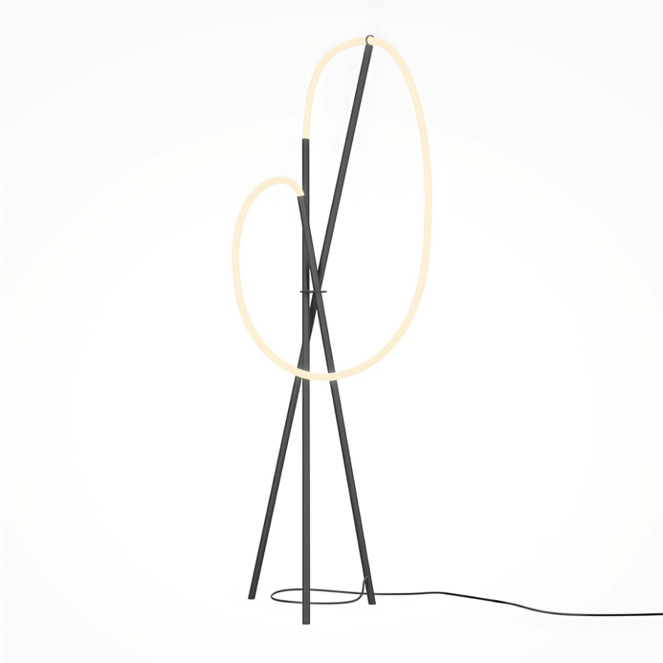 Lampadaire design tube lumineux à LED AURORA