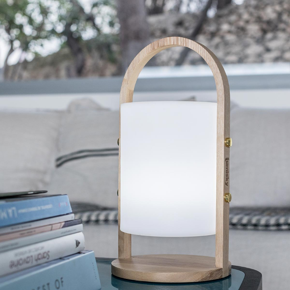 Lanterne sans fil LED WOODY H37cm