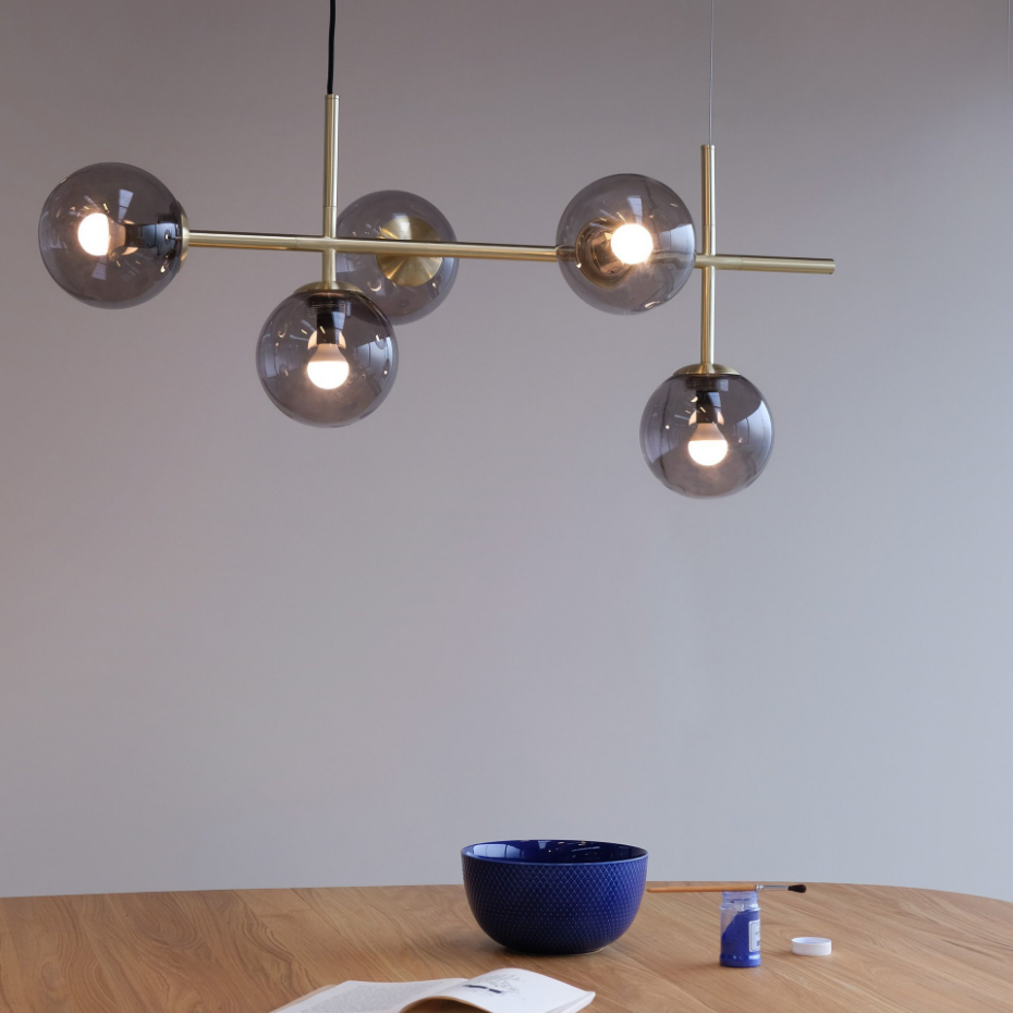 Suspension en Verre et Métal COMO