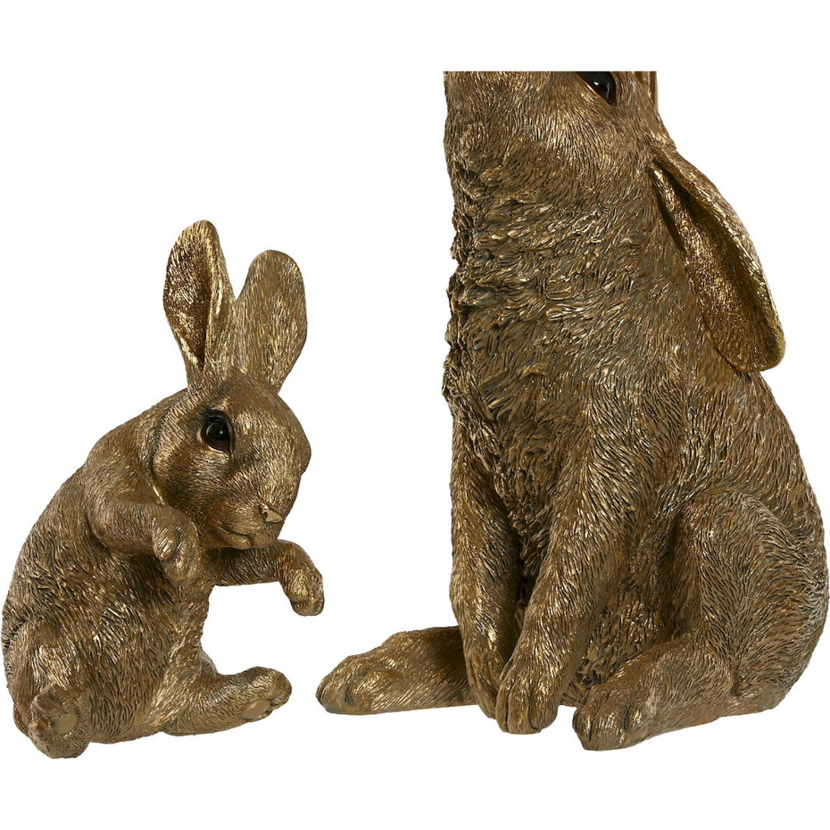 Lampe de table lapin en résine style shabby rond Shabby
