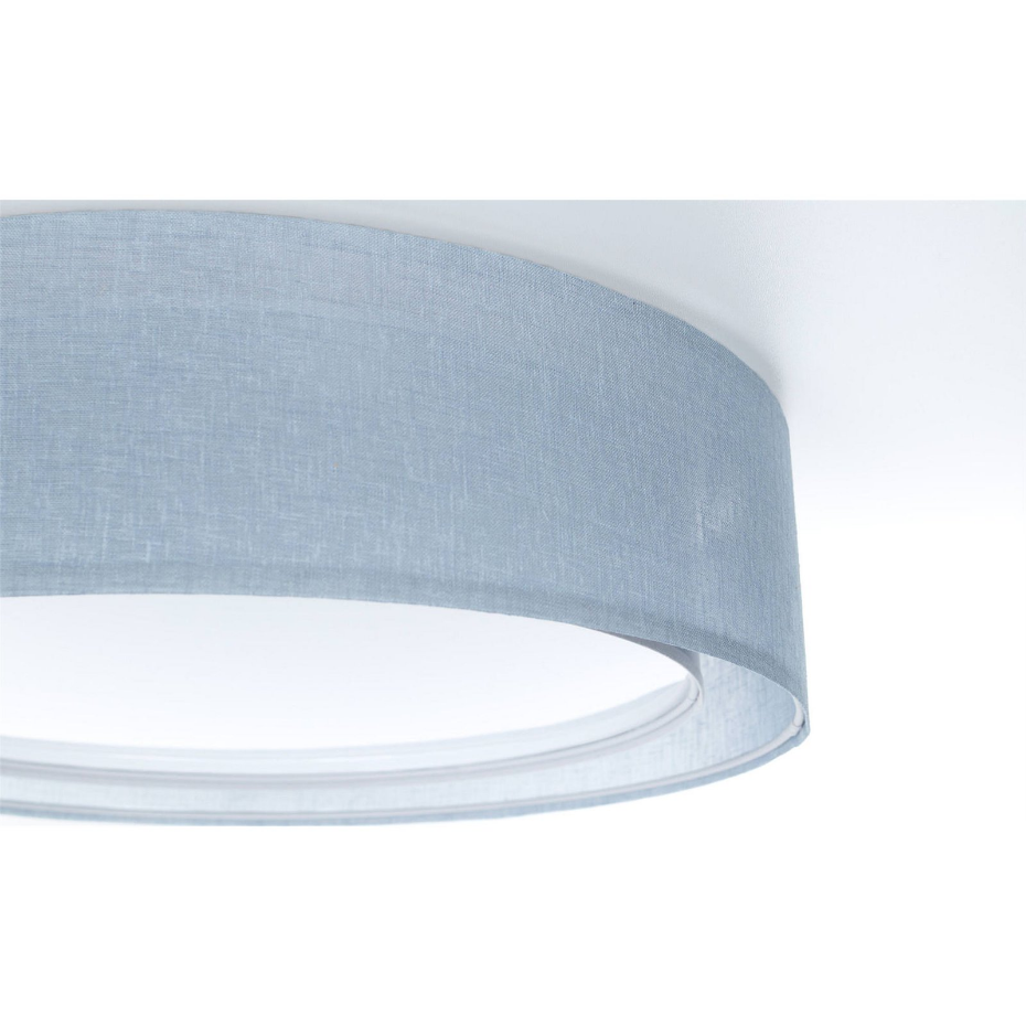 Plafonnier double rond en tissu Puro