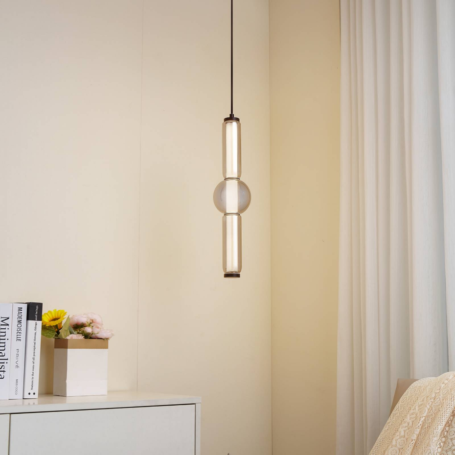 Suspension en verre moderneLED, Savete