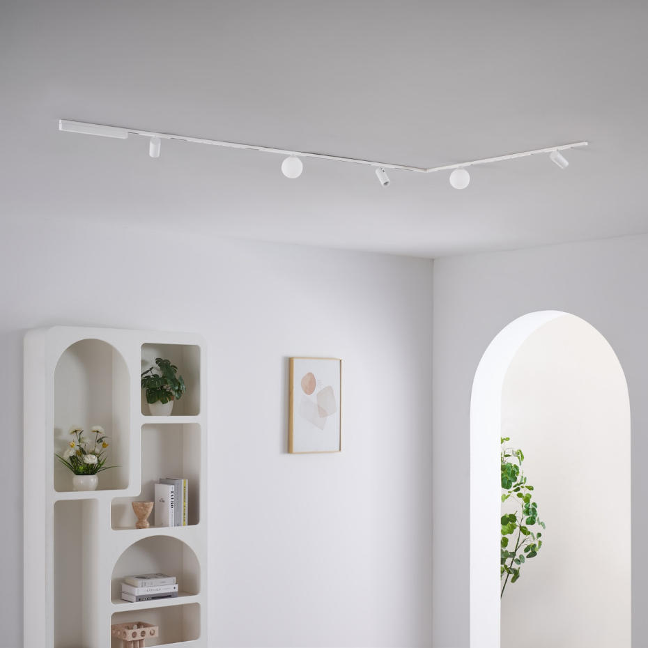 Kit 3 rails L LED spots + boules - LYNE