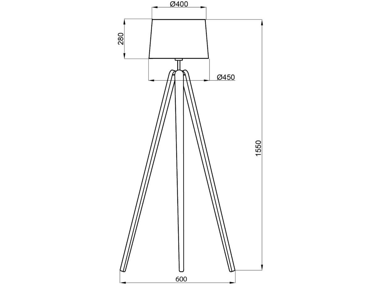 Lampadaire hêtre verni ESSENCE