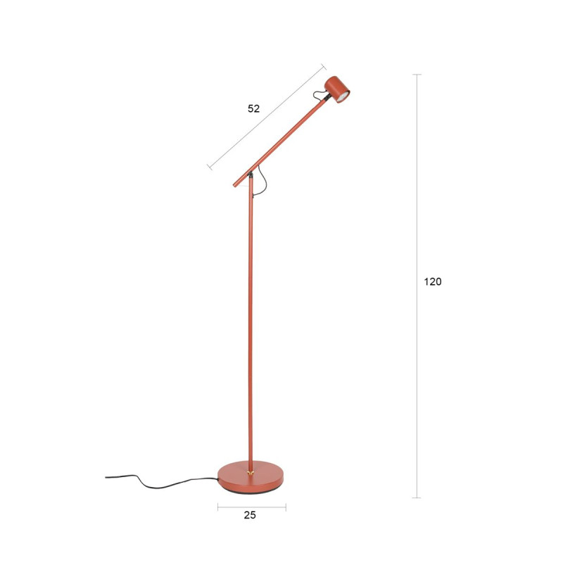 Lampadaire design en métal scandinave, AERO