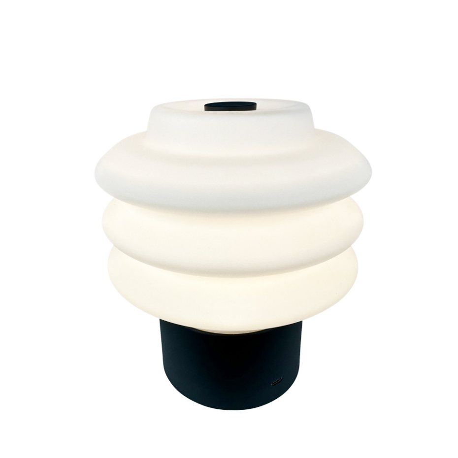 Lampe à poser LED verre opale DIVA