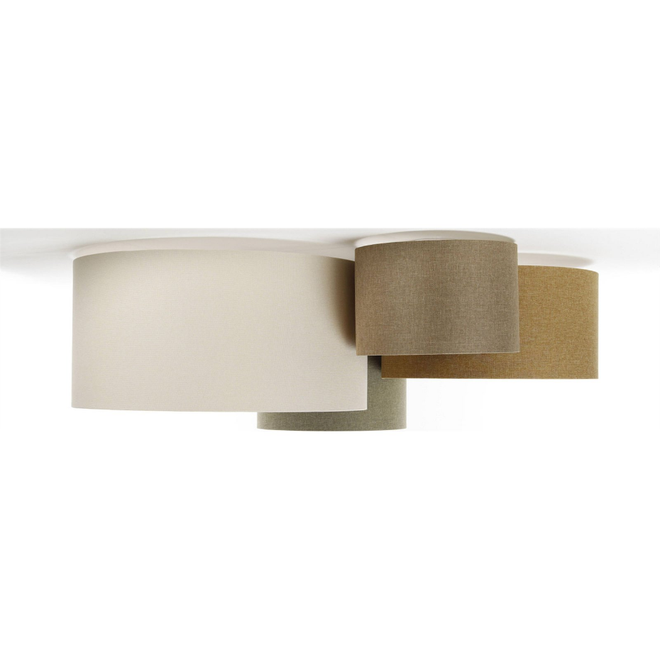 Plafonnier rond en tissu style boho élégant