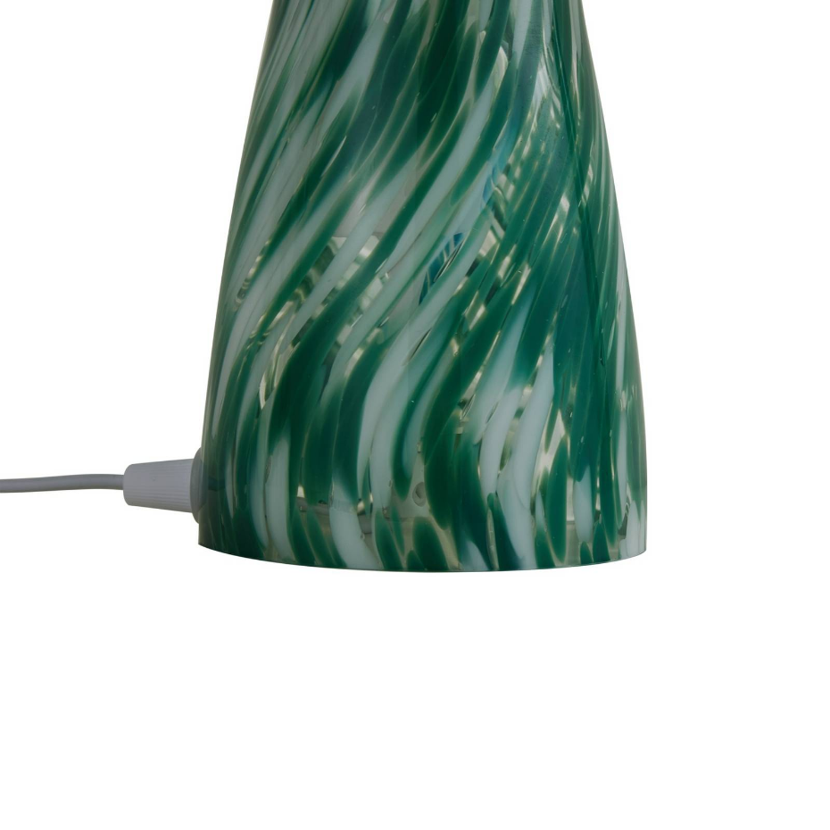 Lampe à poser en verre moderne, Hubi