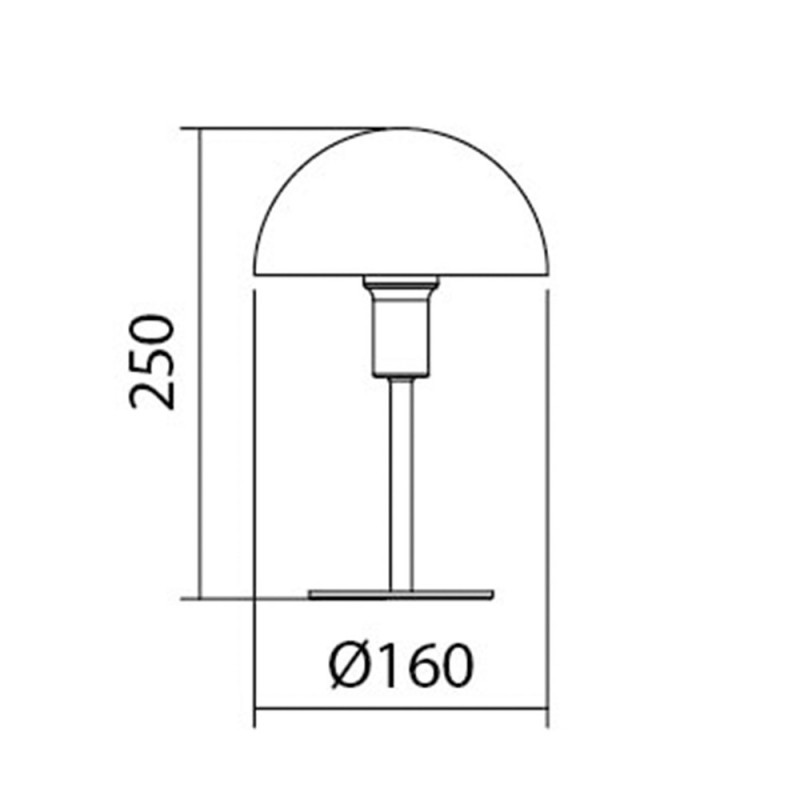 Lampe A Poser Poma Metal En Laiton Mat Et Abat-jour Crème