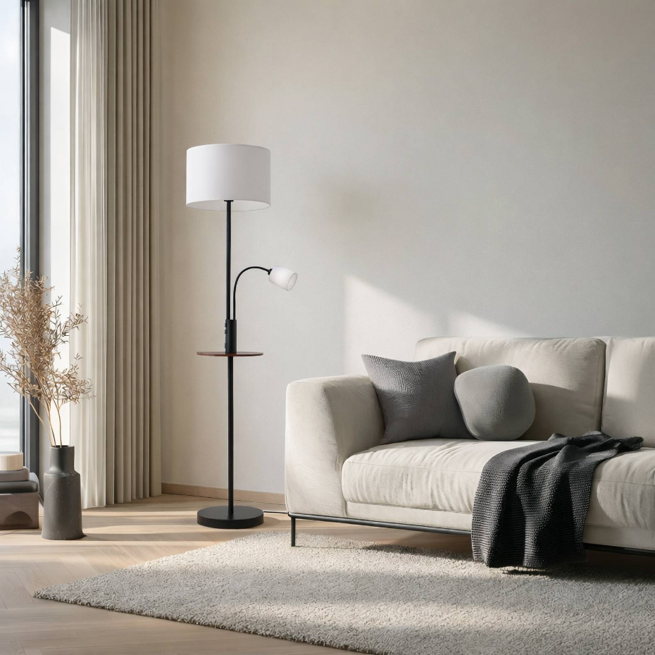 Lampadaire en métal moderne, Aovan