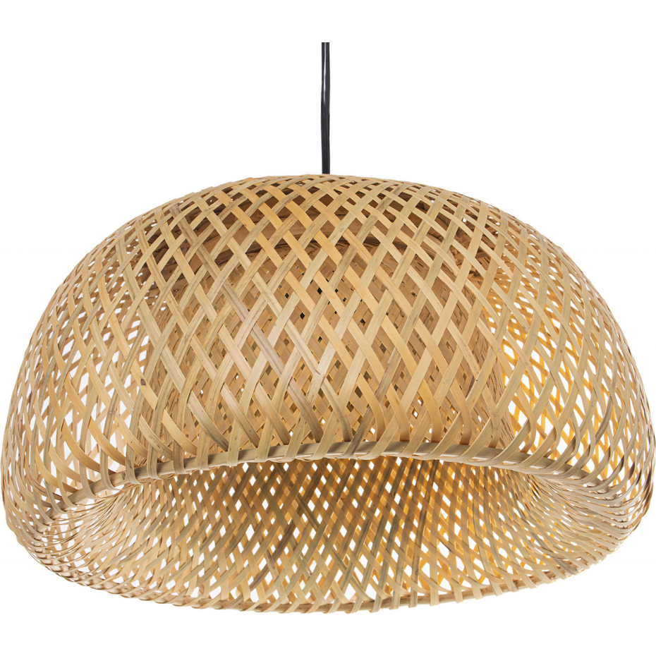 Suspension en métal et bambou tressé 38 cm
