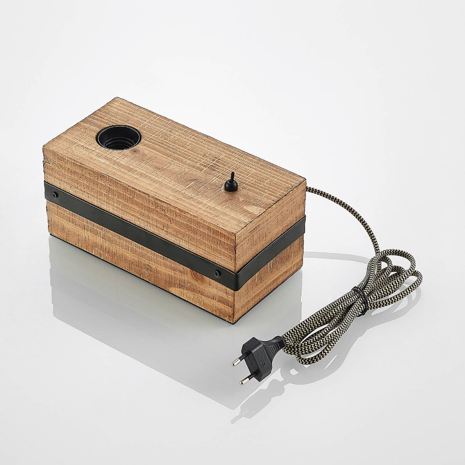 Lampe à poser en bois traditionnelle