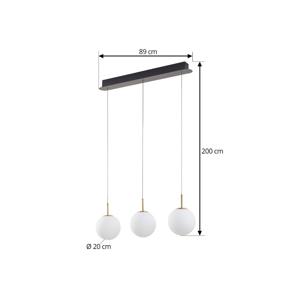 Suspension en verre moderneLED, Joran