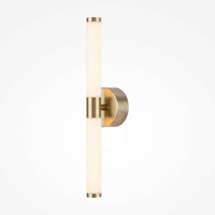 Applique moderne LED - tige dorée & blanc 35, 6 cm DELMAR