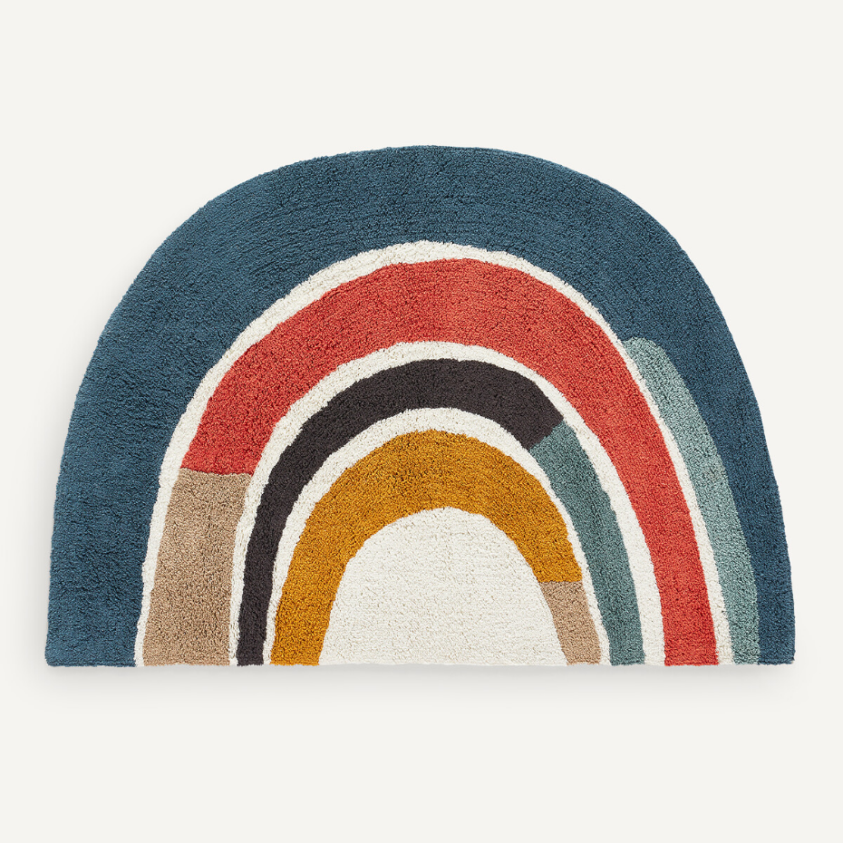 Tapis enfant en coton bio grand modèle, Niji