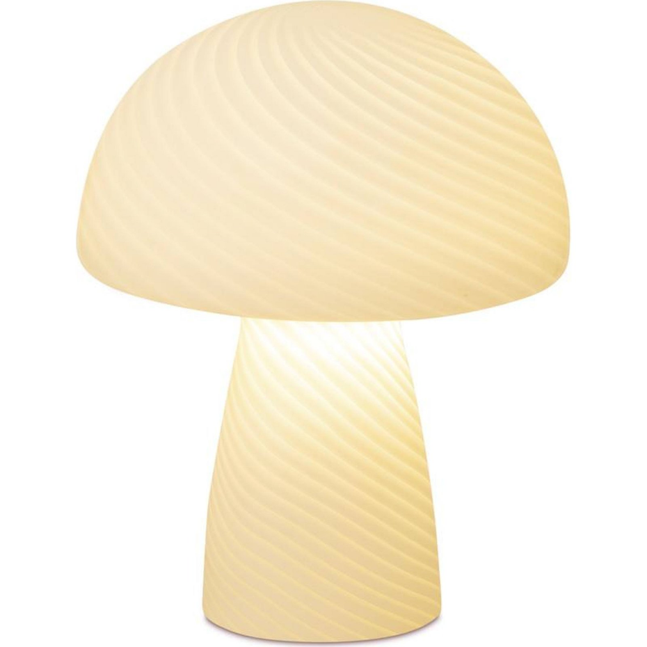 Lampe champignon en verre rond design
