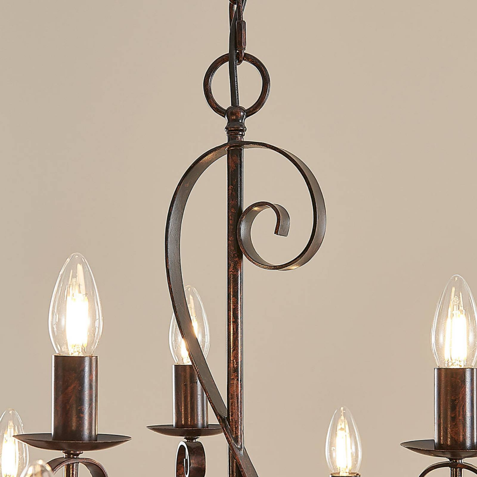 Lustre en métal traditionnel, Caleb