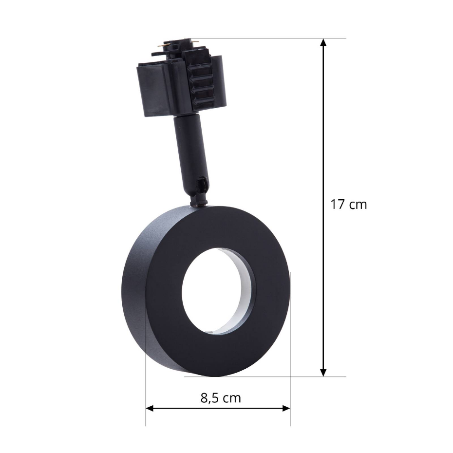 Luminaire sur rail électrique en aluminium