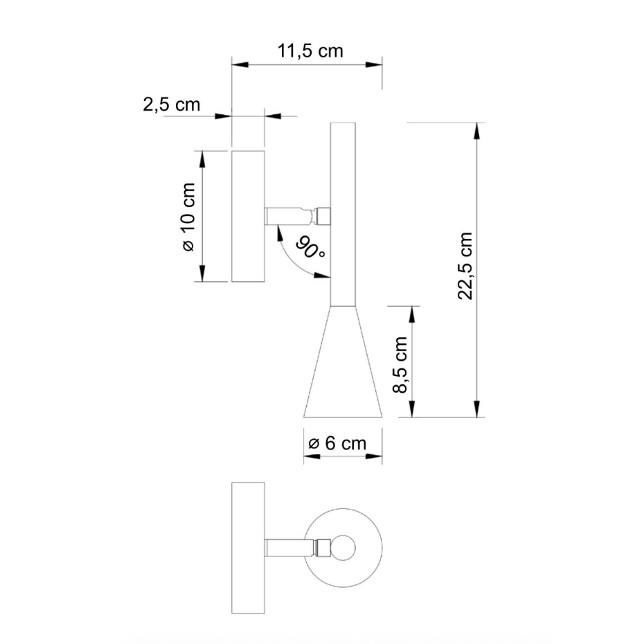 Applique conique minimaliste chic - HOLEN