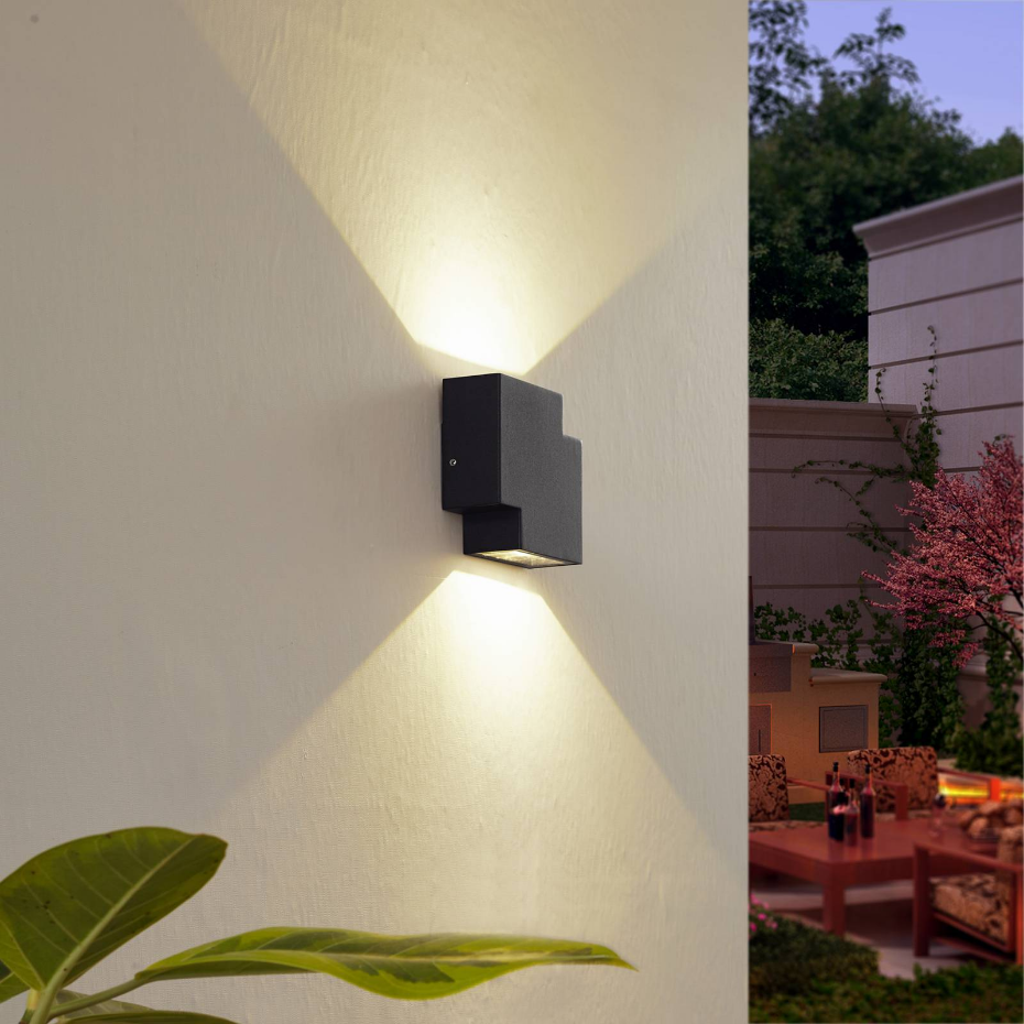 Applique extérieure en aluminium moderneLED