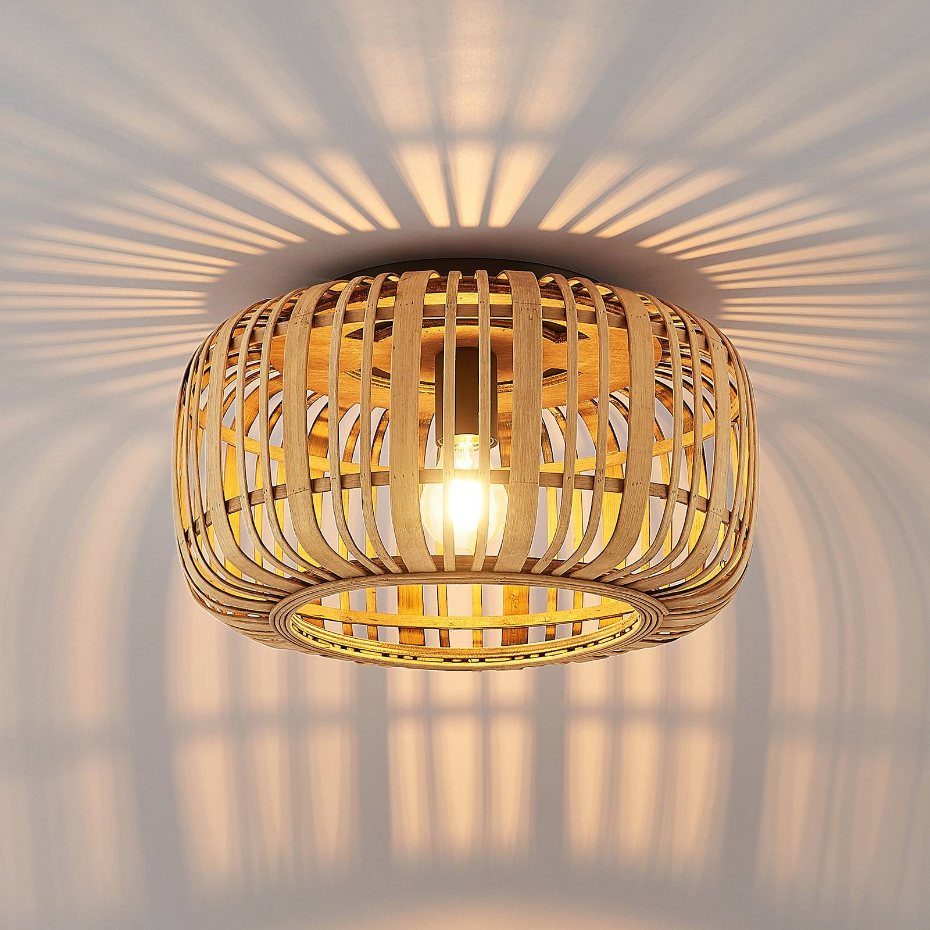 Plafonnier en bois traditionnel, Canyana