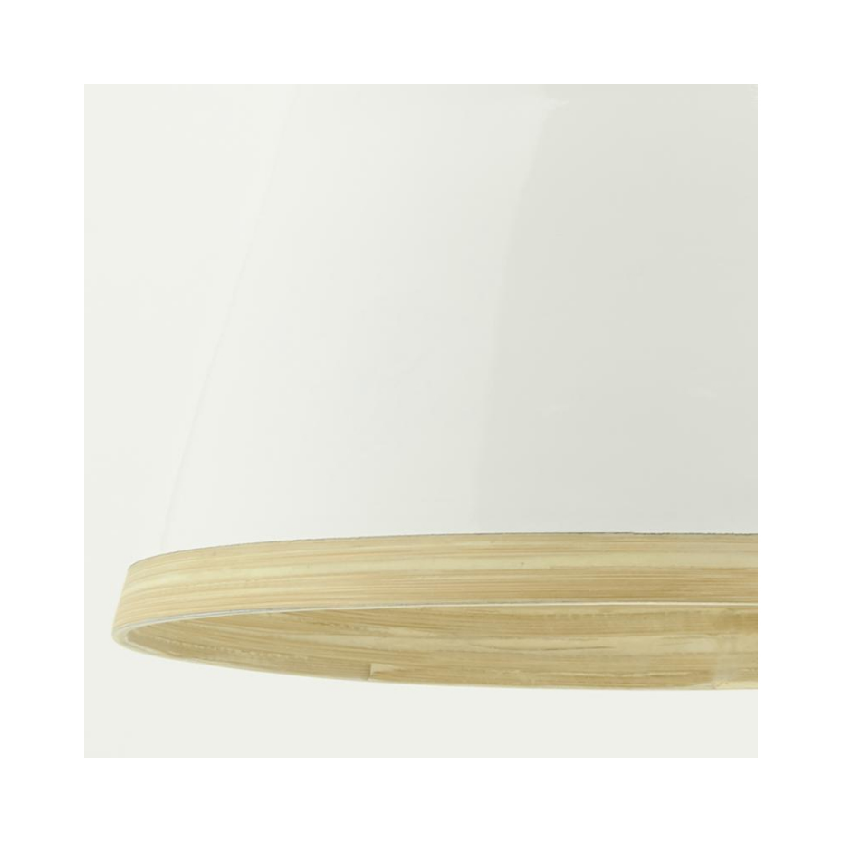 Abat-jour luminaire en bambou laqué
